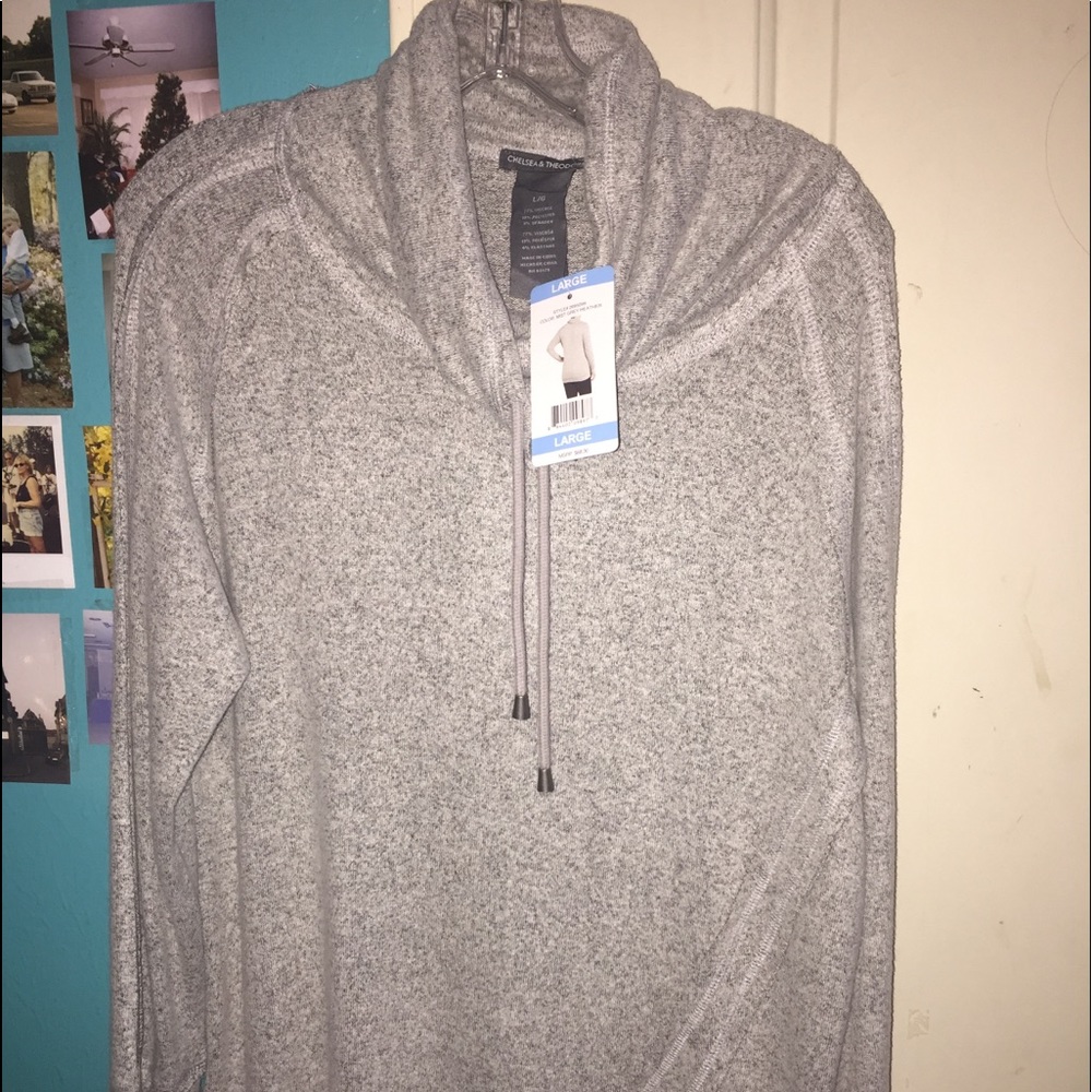 must grey scoop neck sweater